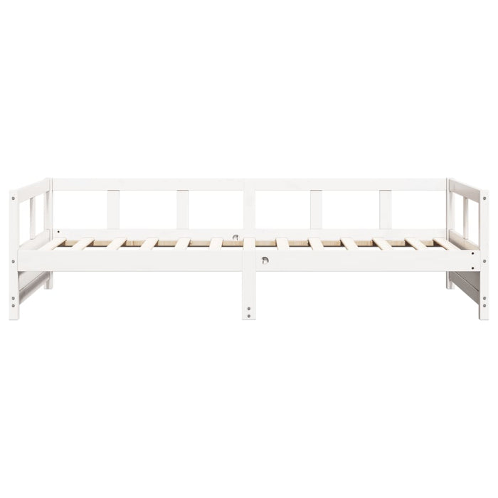 Daybed without Mattress White 90x200 cm Solid Wood Pine