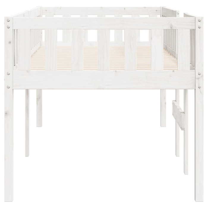 Children's Bed without Mattress White 75x190 cm Solid Wood Pine