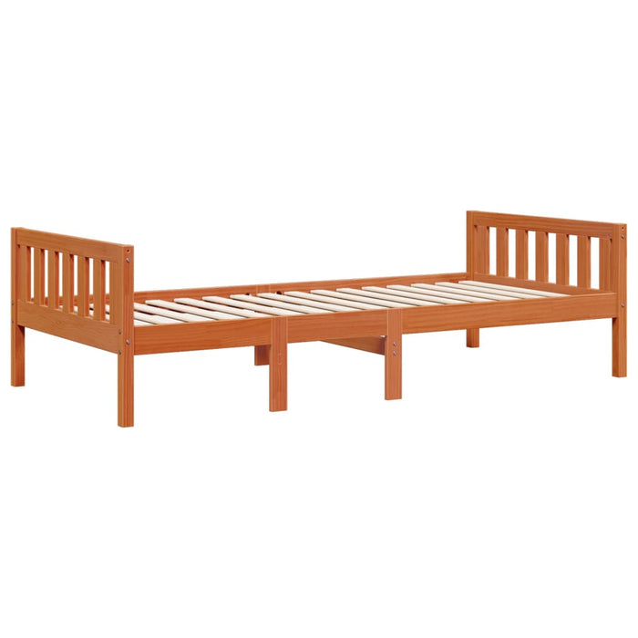 Children's Bed without Mattress Wax Brown 80x200 cm Solid Wood Pine