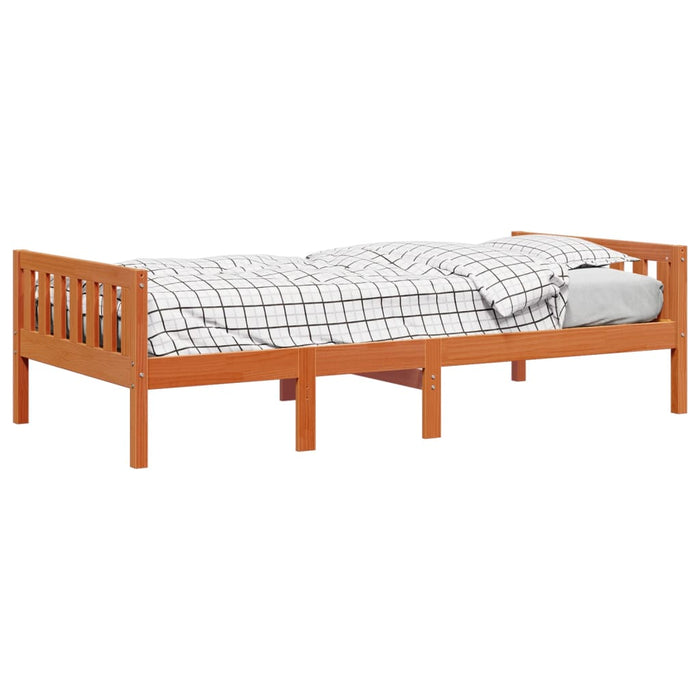 Children's Bed without Mattress Wax Brown 80x200 cm Solid Wood Pine