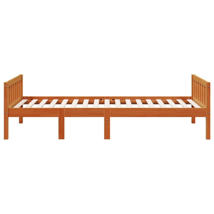 Children's Bed without Mattress Wax Brown 80x200 cm Solid Wood Pine