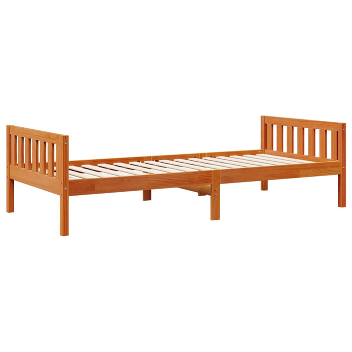 Children's Bed without Mattress Wax Brown 80x200 cm Solid Wood Pine