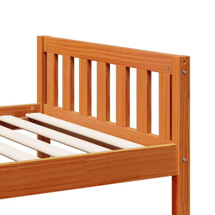 Children's Bed without Mattress Wax Brown 80x200 cm Solid Wood Pine