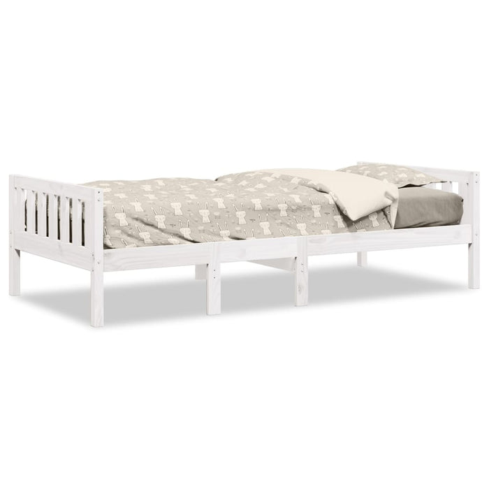 Children's Bed without Mattress White 75x190 cm Solid Wood Pine