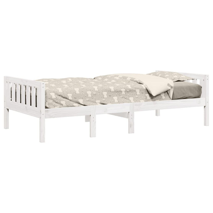 Children's Bed without Mattress White 75x190 cm Solid Wood Pine