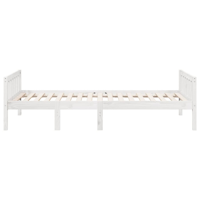 Children's Bed without Mattress White 75x190 cm Solid Wood Pine