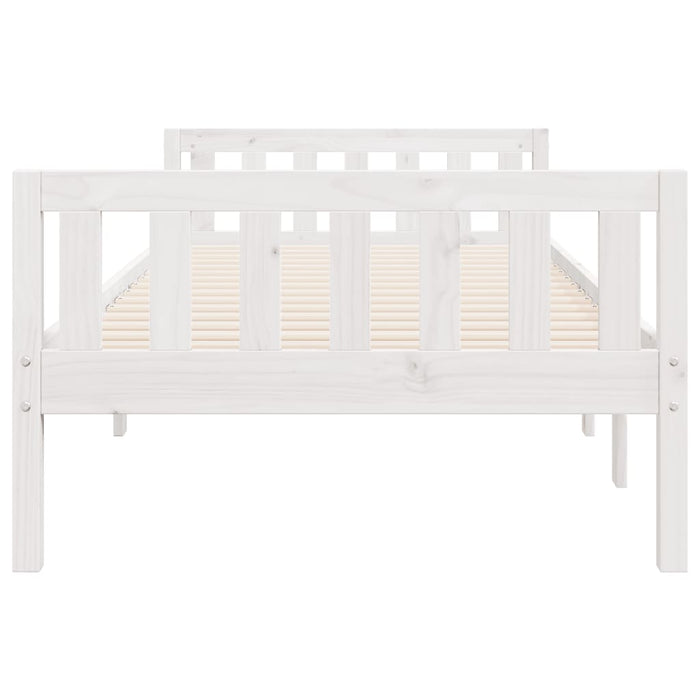 Children's Bed without Mattress White 75x190 cm Solid Wood Pine