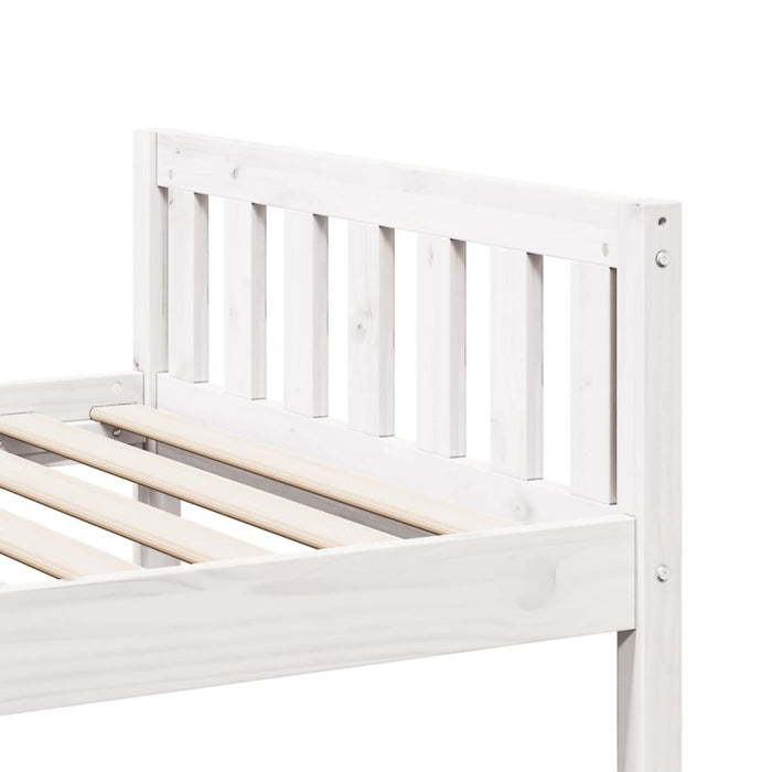 Children's Bed without Mattress White 75x190 cm Solid Wood Pine