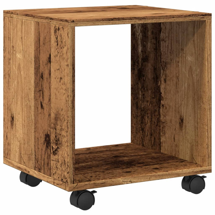 Rolling Cabinet Old Wood 37x33x42.5 cm Engineered Wood