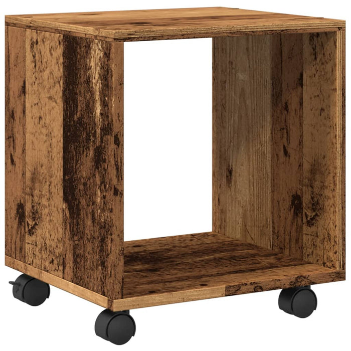 Rolling Cabinet Old Wood 37x33x42.5 cm Engineered Wood