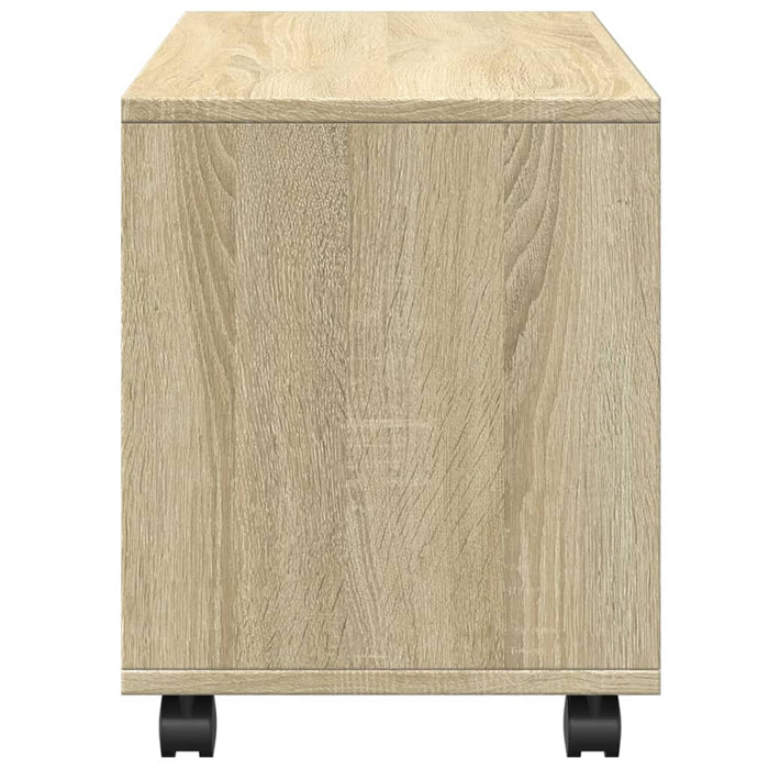 Rolling Cabinet Sonoma Oak 72x33x42.5 cm Engineered Wood