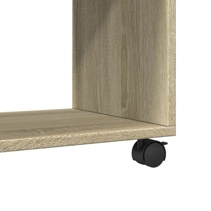 Rolling Cabinet Sonoma Oak 72x33x42.5 cm Engineered Wood