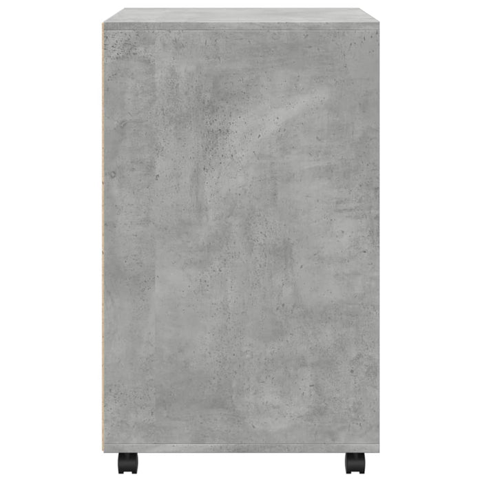 Dulap rulant Beton Gri 60x48x81 cm Lemn de inginerie