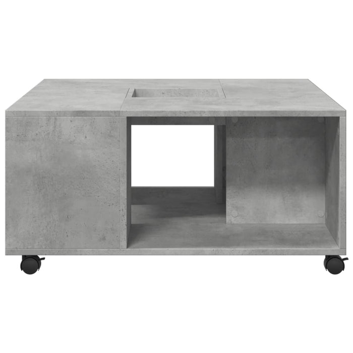 Masuta de cafea Gri Beton 80x80x40 cm Lemn de inginerie