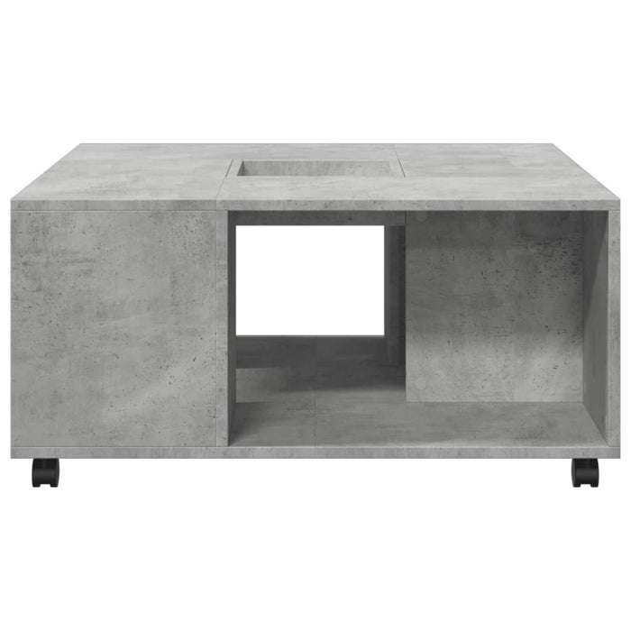 Masuta de cafea Gri Beton 80x80x40 cm Lemn de inginerie