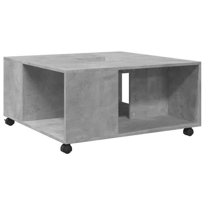 Masuta de cafea Gri Beton 80x80x40 cm Lemn de inginerie