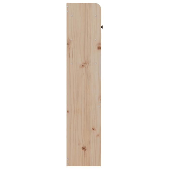 Headboard with Storage 200 cm Solid Wood Pine