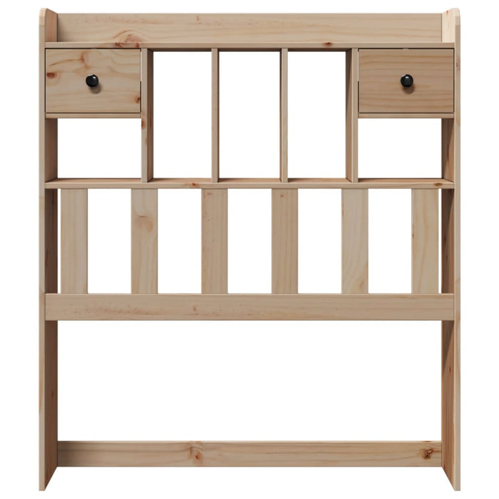 Headboard with Storage 75 cm Solid Wood Pine