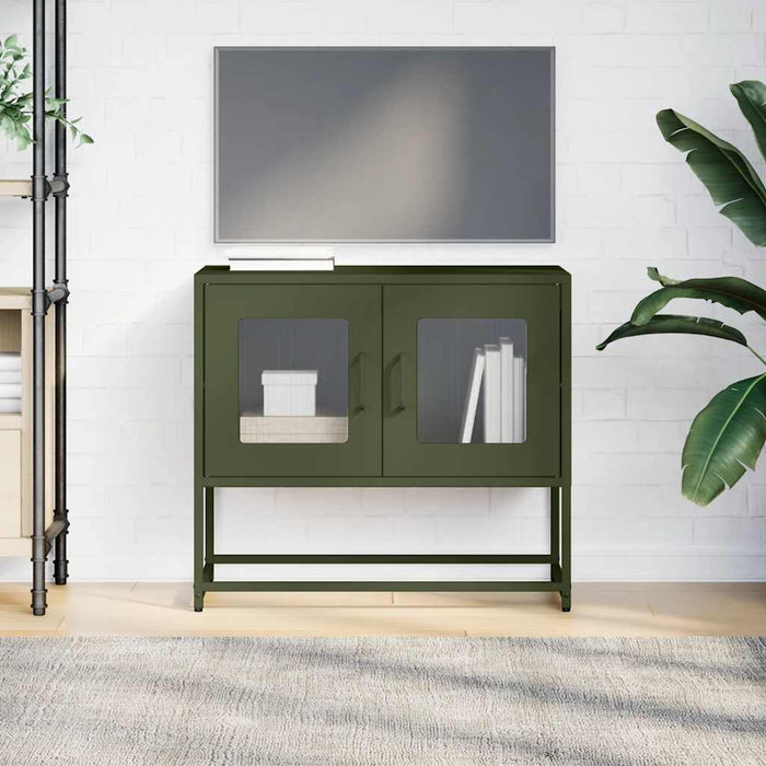 TV Cabinet Olive Green 68x39x60.5 cm Cold-rolled Steel