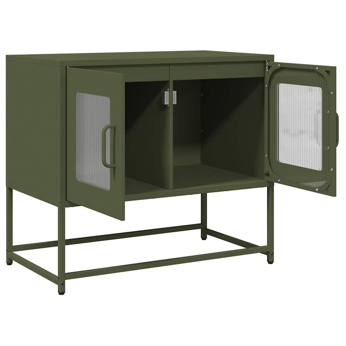 TV Cabinet Olive Green 68x39x60.5 cm Cold-rolled Steel