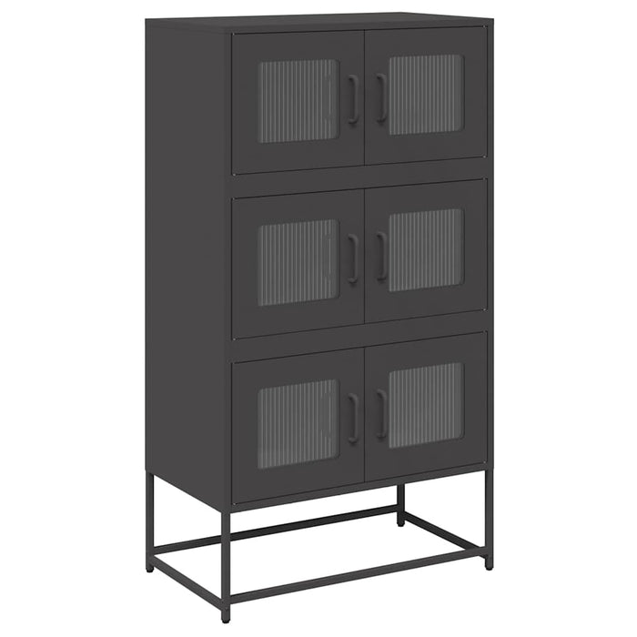 Highboard Black 68x39x123 см стомана