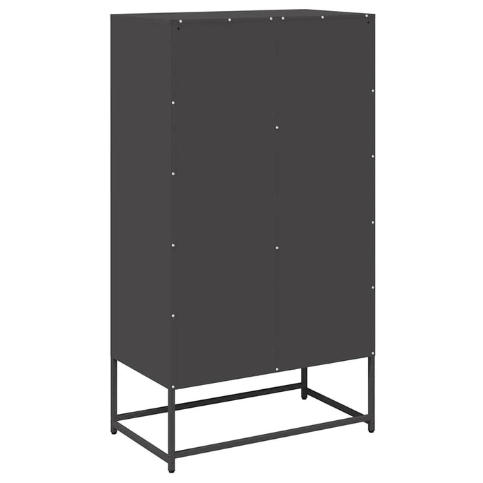 Highboard Black 68x39x123 см стомана