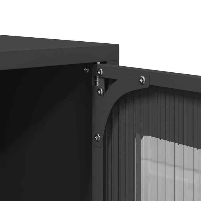 Highboard Black 68x39x123 см стомана