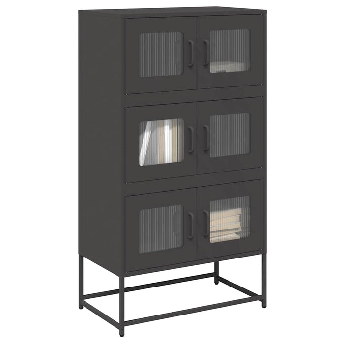 Highboard Black 68x39x123 см стомана