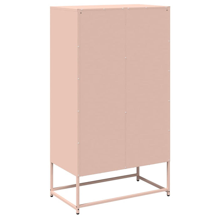 Highboard Pink 68x39x123 cm Steel