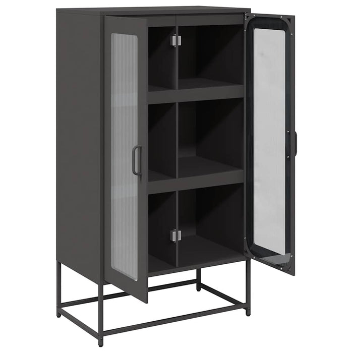 Highboard Black 68x39x123 см стомана