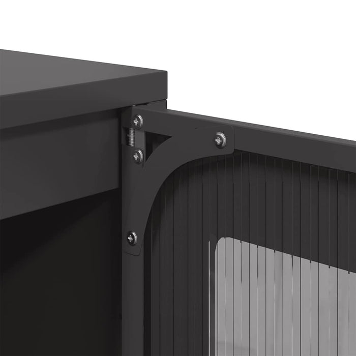 Highboard Black 68x39x123 см стомана