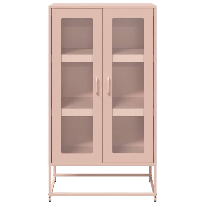 Highboard Pink 68x39x123 cm Steel