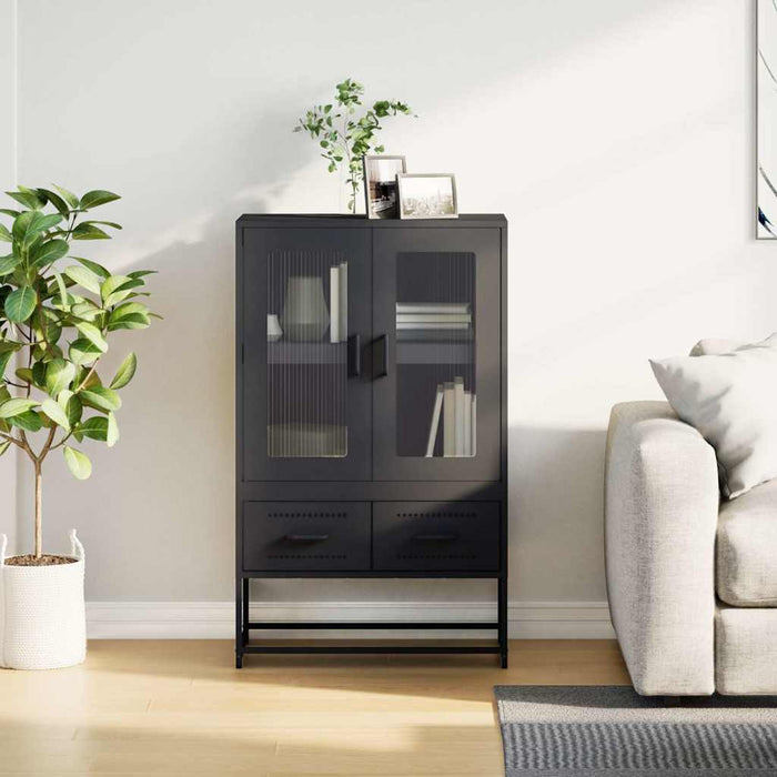 Highboard Black 68x39x111.5 см стомана