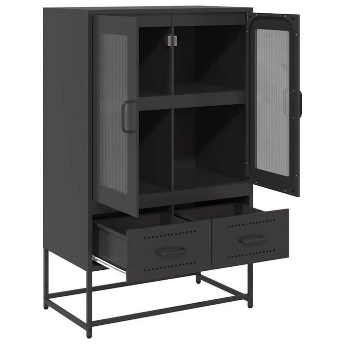 Highboard Black 68x39x111.5 см стомана