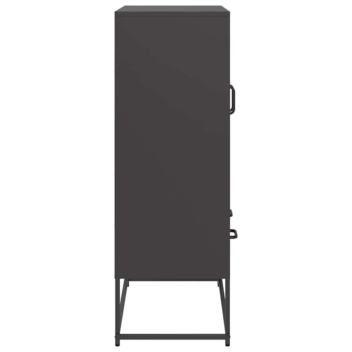 Highboard Black 68x39x111.5 см стомана