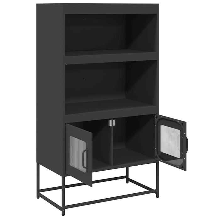 Highboard Black 68x39x123 см стомана