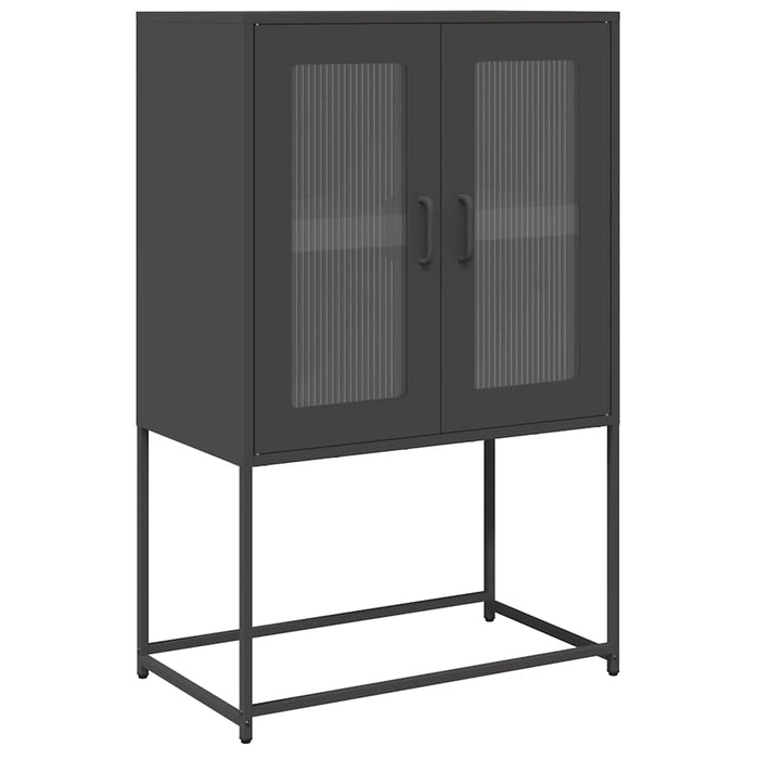 Highboard Black 68x39x107 см стомана