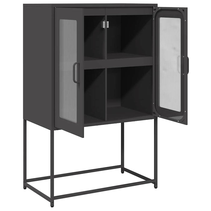 Highboard Black 68x39x107 см стомана