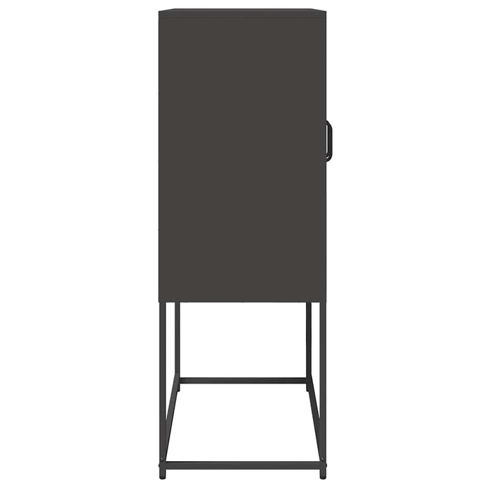 Highboard Black 68x39x107 см стомана