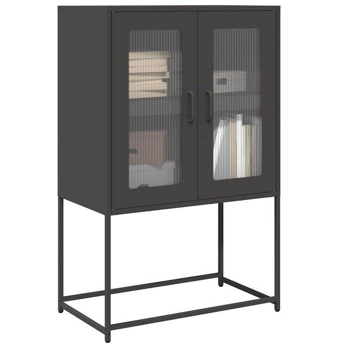 Highboard Black 68x39x107 см стомана