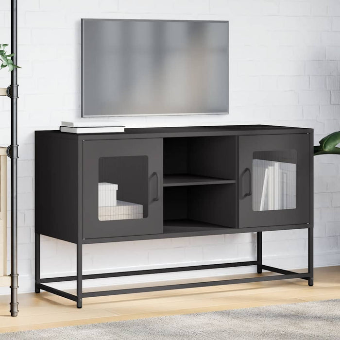 TV Cabinet Black 100.5x39x60.5 cm Steel