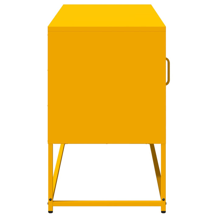 TV Cabinet Mustard Yellow 100.5x39x60.5 cm Steel