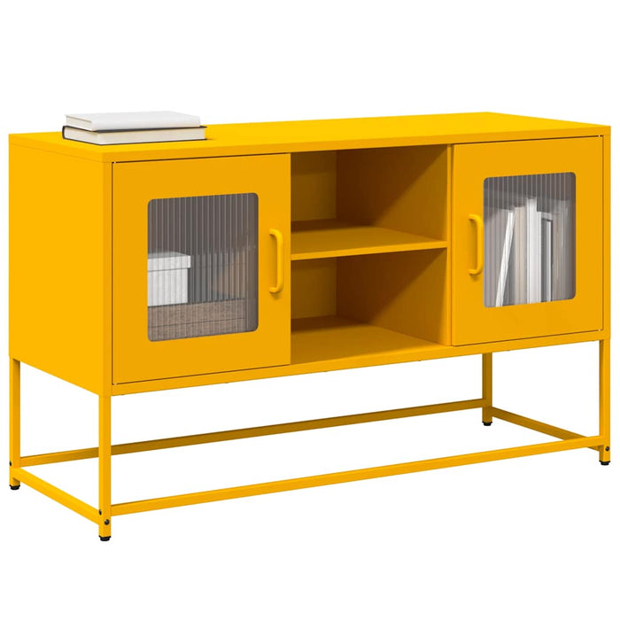 TV Cabinet Mustard Yellow 100.5x39x60.5 cm Steel