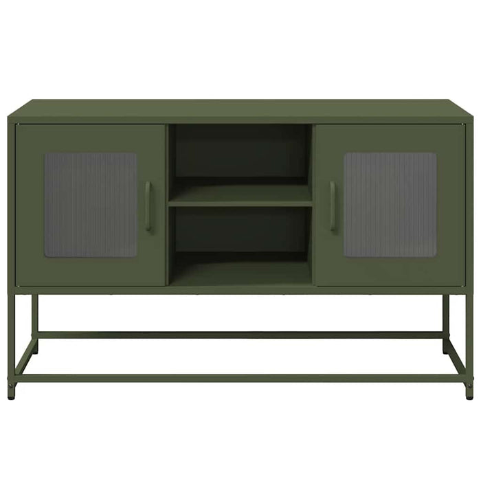 TV Cabinet Olive Green 100.5x39x60.5 cm Steel