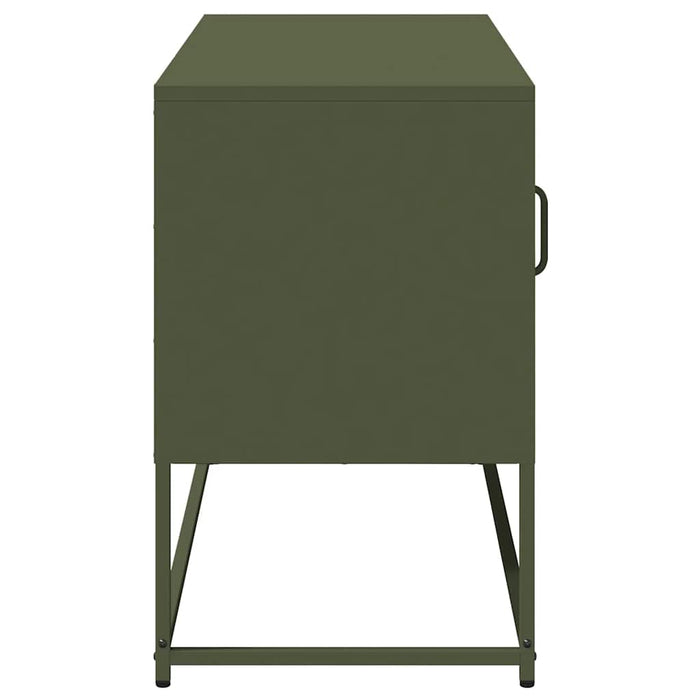 TV Cabinet Olive Green 100.5x39x60.5 cm Steel