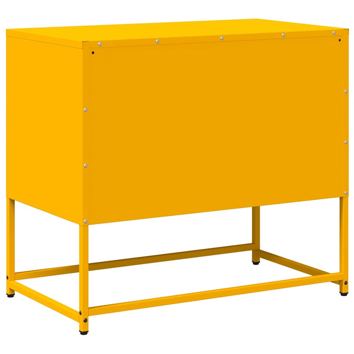 TV Cabinet Mustard Yellow 68x39x60.5 cm Steel