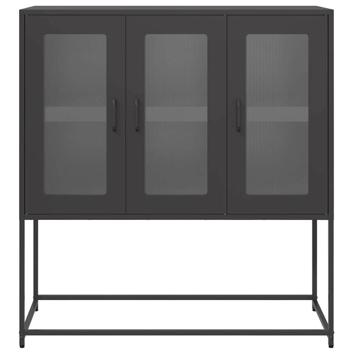 Sideboard Black 100.5x39x107 cm Cold-rolled Steel