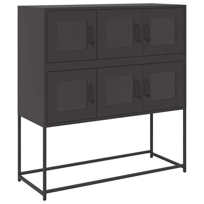 Sideboard Black 100.5x39x107 cm Cold-rolled Steel