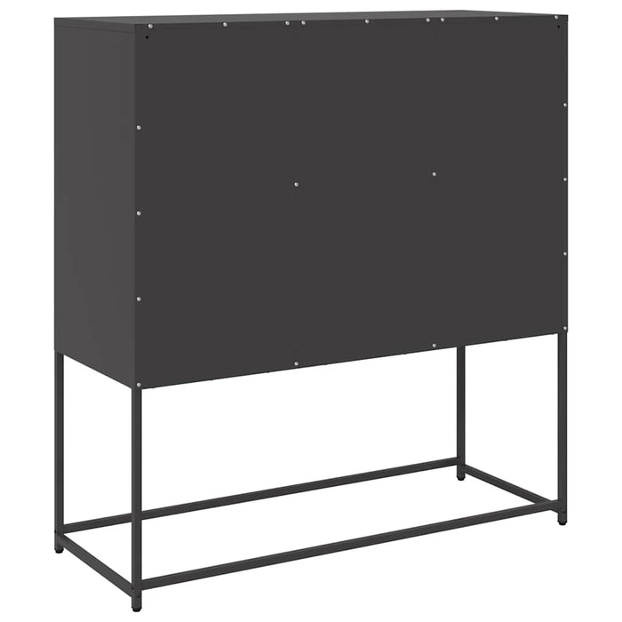 Sideboard Black 100.5x39x107 cm Cold-rolled Steel