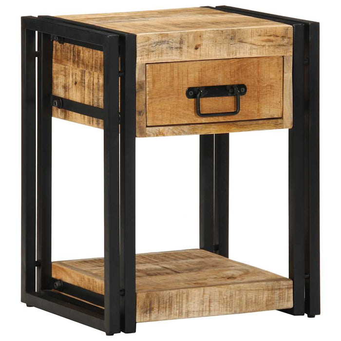 Bedside Cabinet 40x35x50 cm Solid Rough Wood Mango